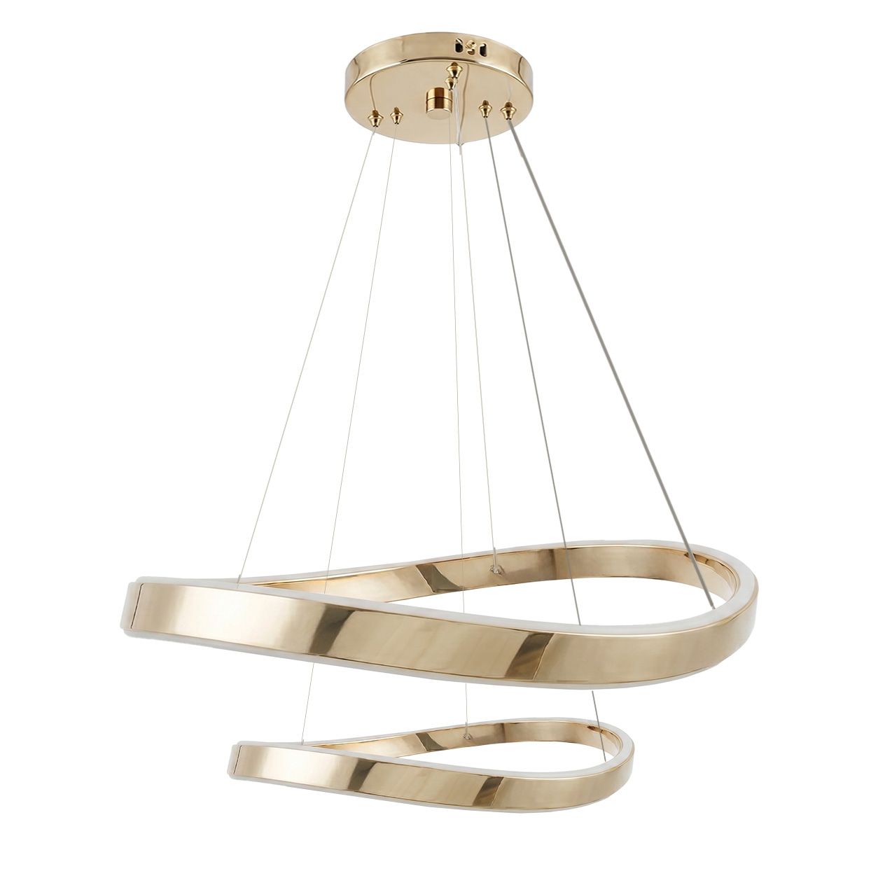 TOOLIGHT hængende loftlampe SWE063-CP Guld 60x60x5cm