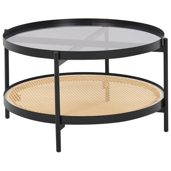 Sofabord RENO Hærdet glas Sort
