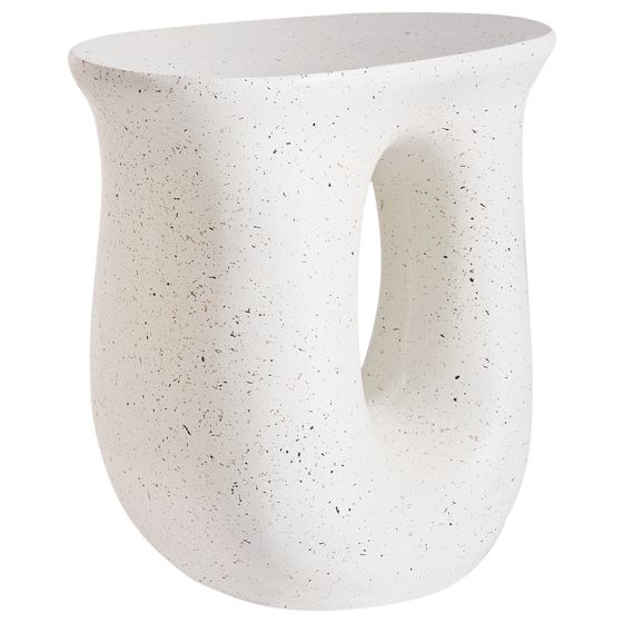 Bord IDRO 42 cm 28 cm Terrazzo effekt Cremehvid