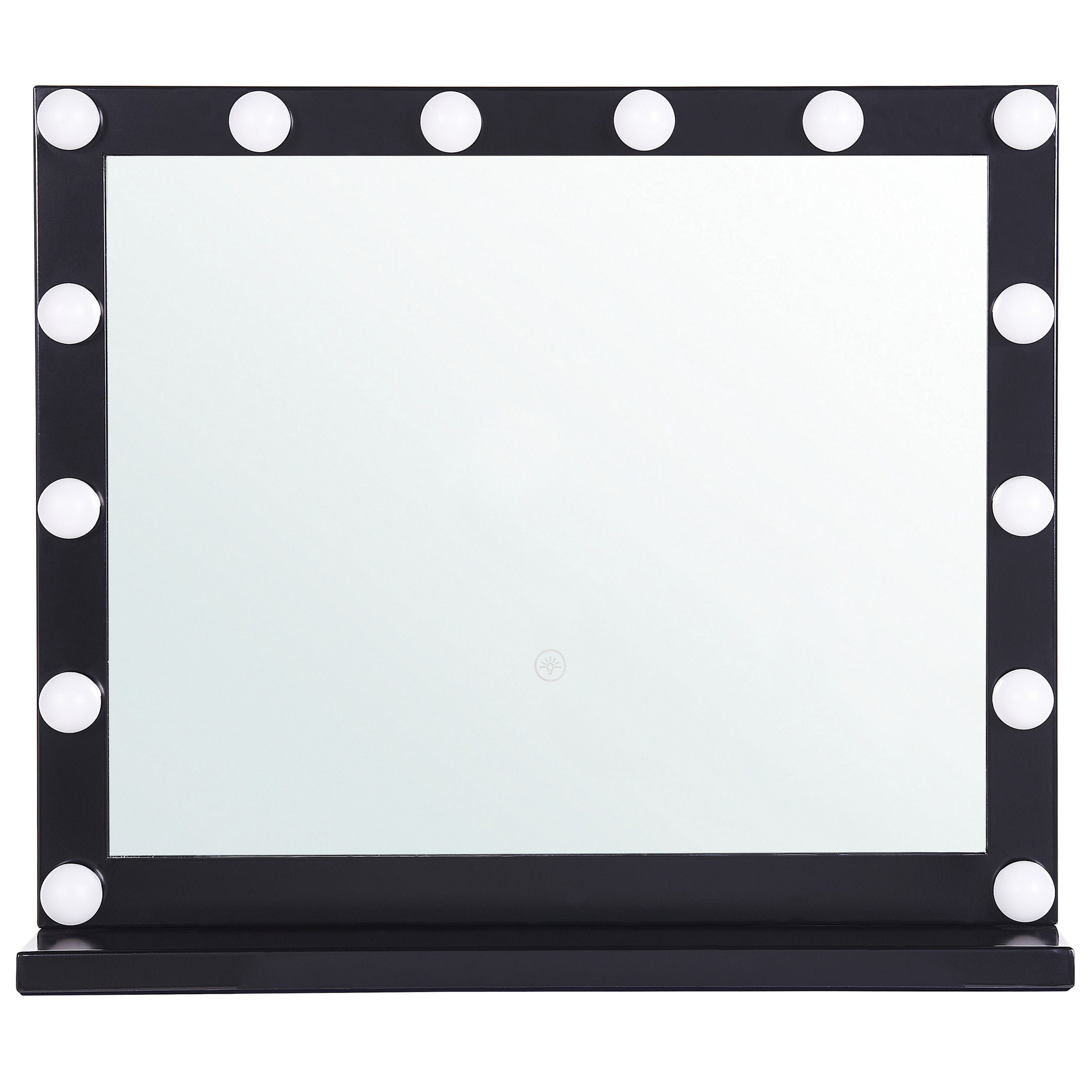 Sminkebord med spejl LED BEAUVOIR Sort