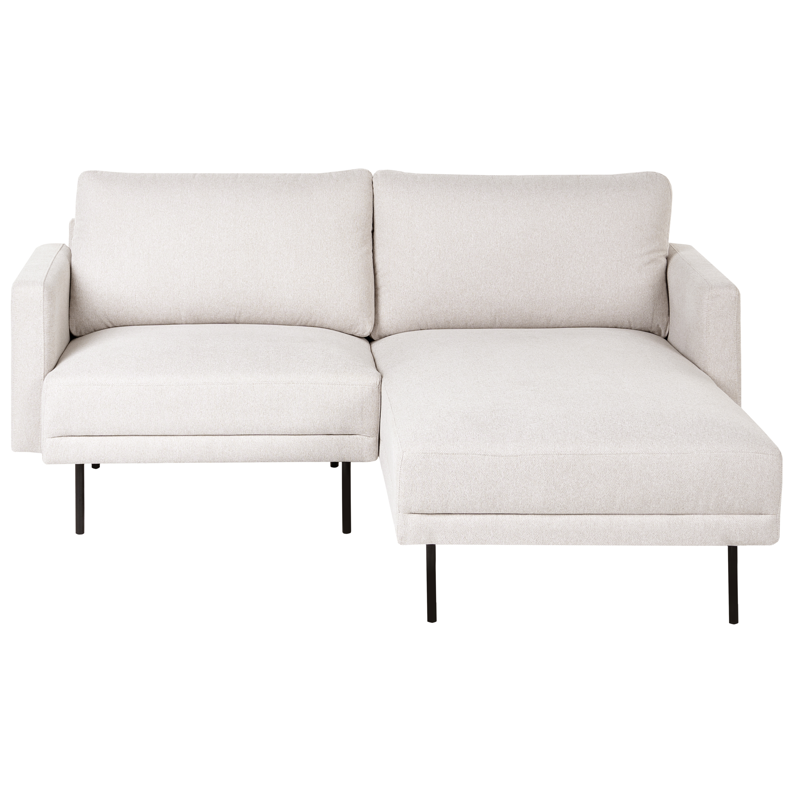 Hjørnesofa 2 personers BREDA Lys Beige Venstrevendt