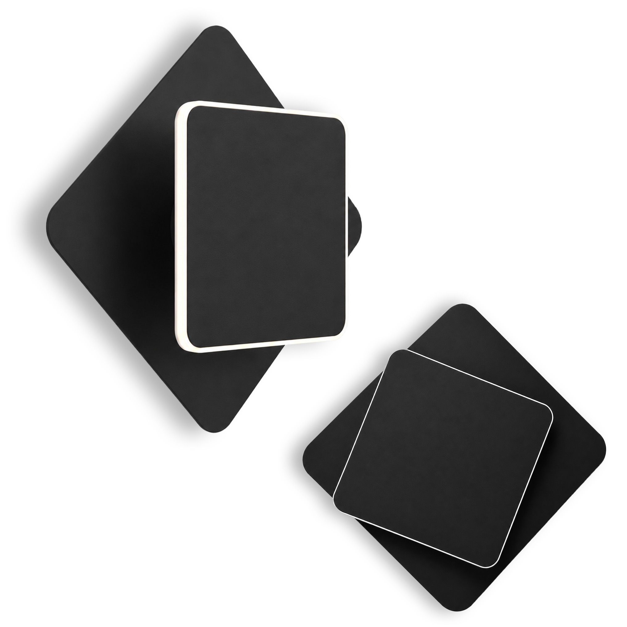 TOOLIGHT væglampe LHJ123-W LED Sort 6x20x20cm