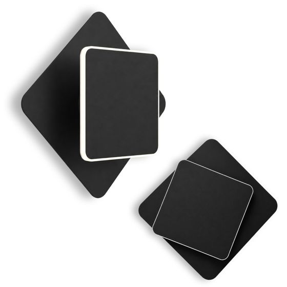 TOOLIGHT væglampe LHJ123-W LED Sort 6x20x20cm