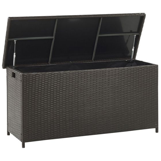 Opbevaringsboks MODENA 126 cm 46 cm PE-rattan Brun