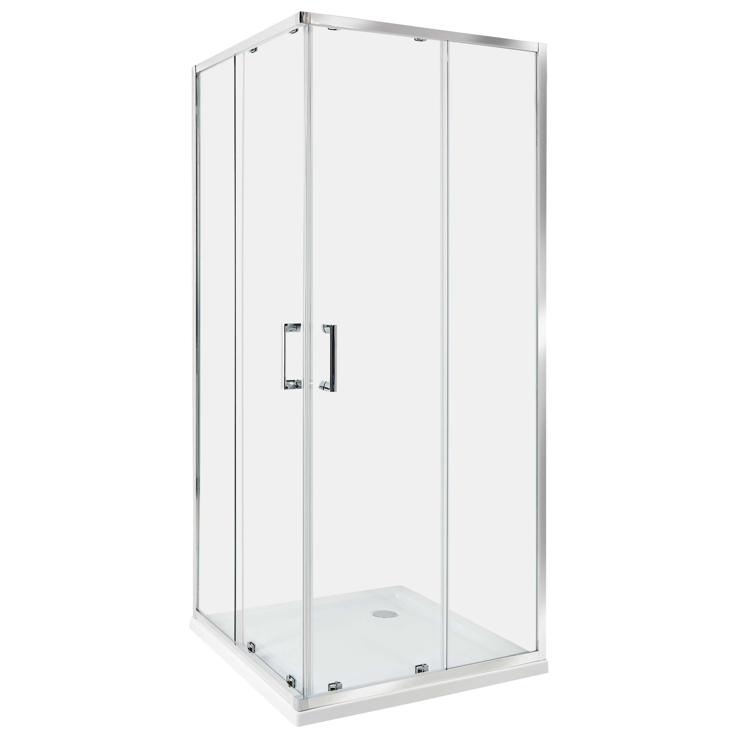 Brusekabine TELA 80 x 80 x 185 cm Sølv