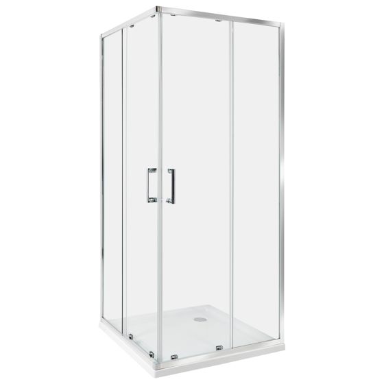 Brusekabine TELA 80 x 80 x 185 cm Sølv