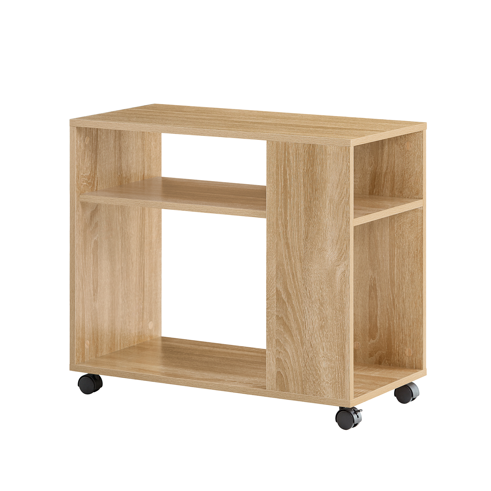 SoBuy bord med hjul, bord på hjul, Lavt kabinet FBT34-N