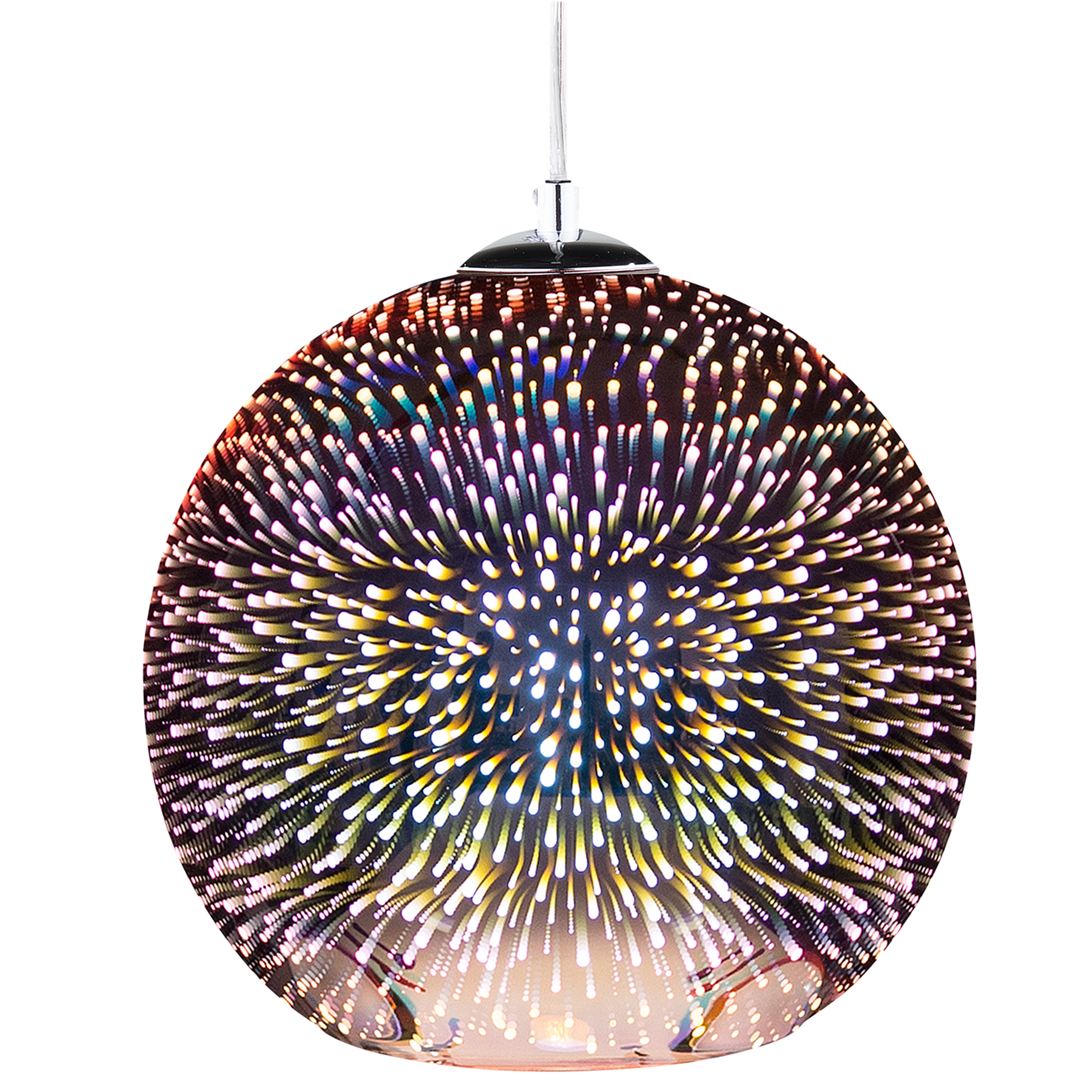 Loftlampe SESSERA Glas Kobber