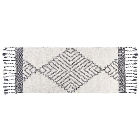 Gulvtæppe ERAY Lys Beige 80 x 150 cm Bomuld