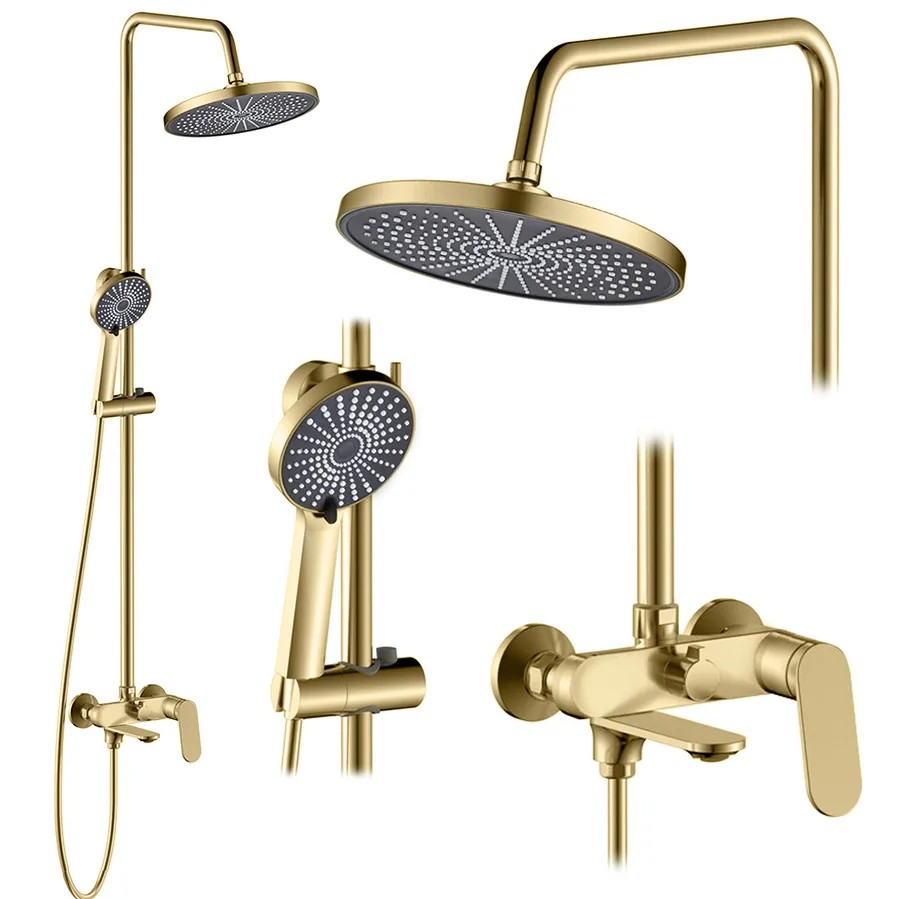 REA brusesæt MARCO Børstet guld, 25x12,5x117cm