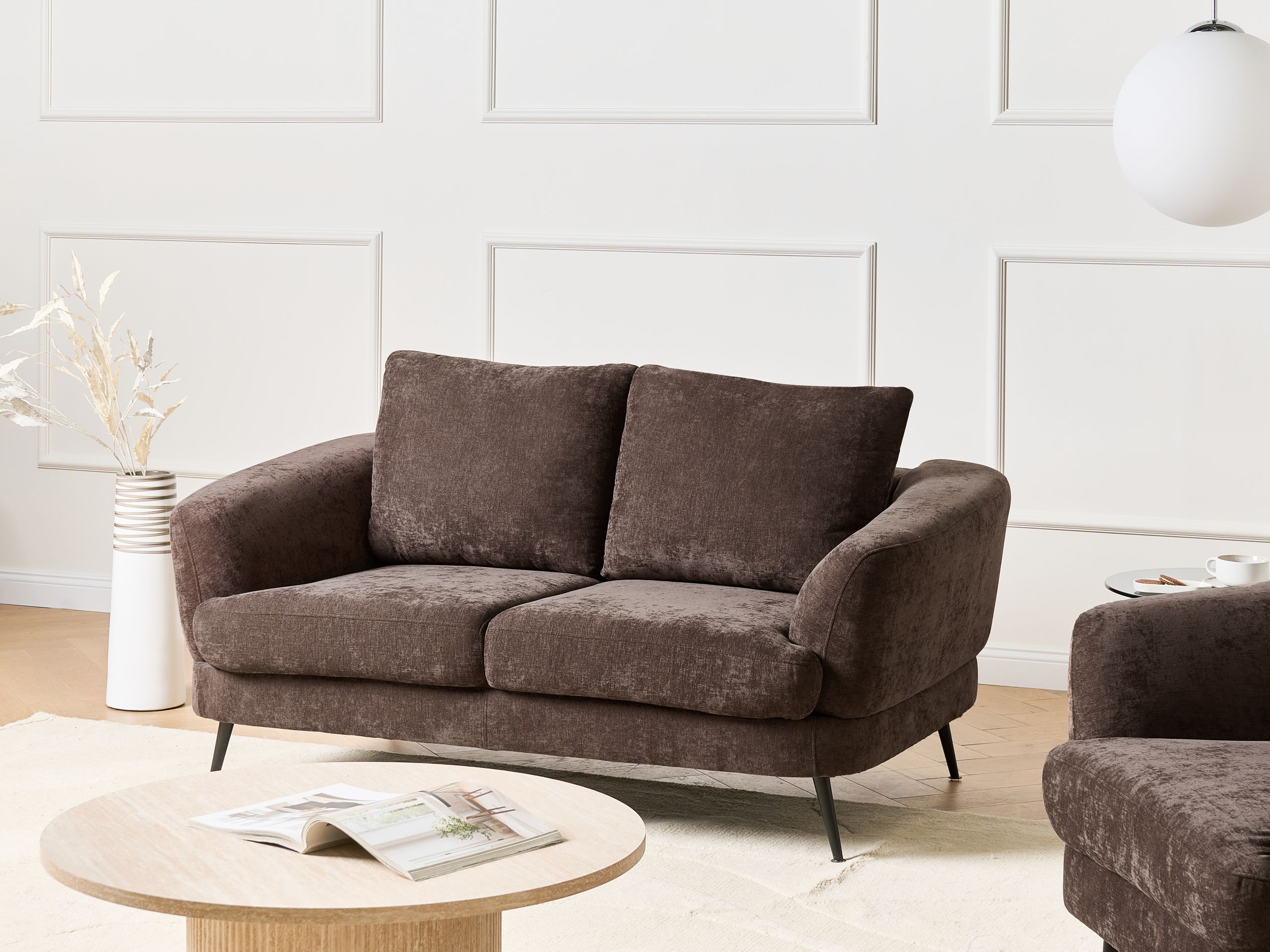 Sofa 2 personers KJAER Chenille Mørkebrun