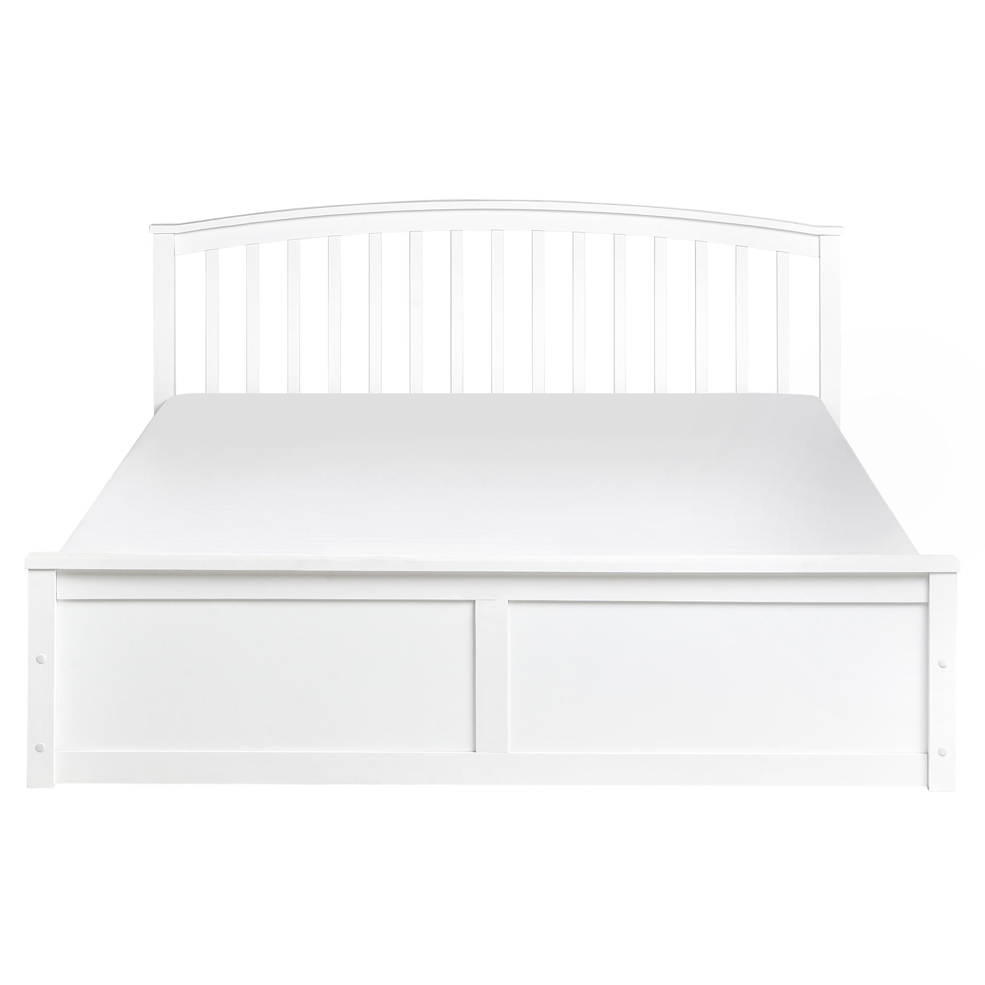 Seng med opbevaring CLARBEC Fyretræ Hvid 160 x 200 cm