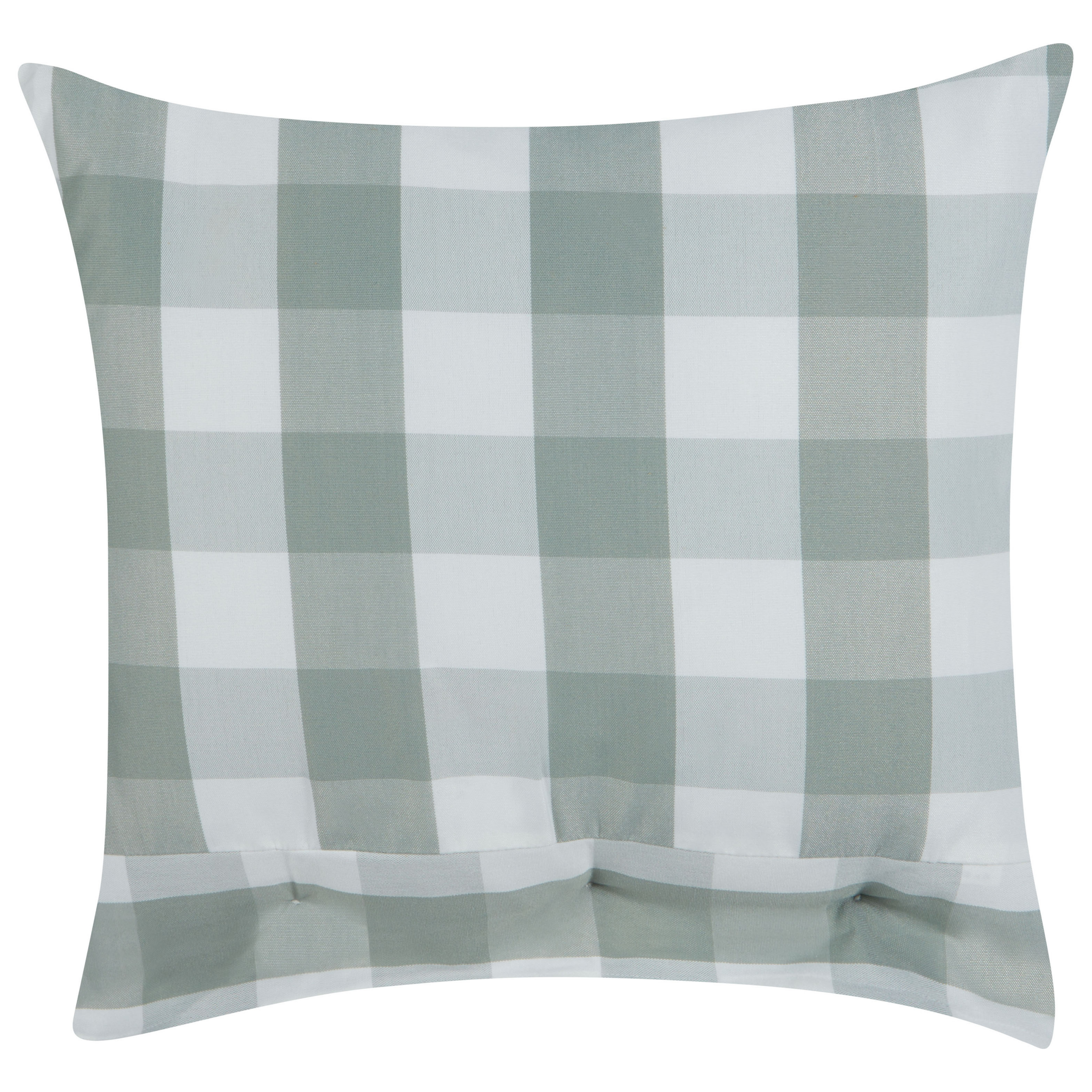 Sæt af 2 pyntepuder TAMNINE 45 x 45 cm Mintgrøn Ternet mønster