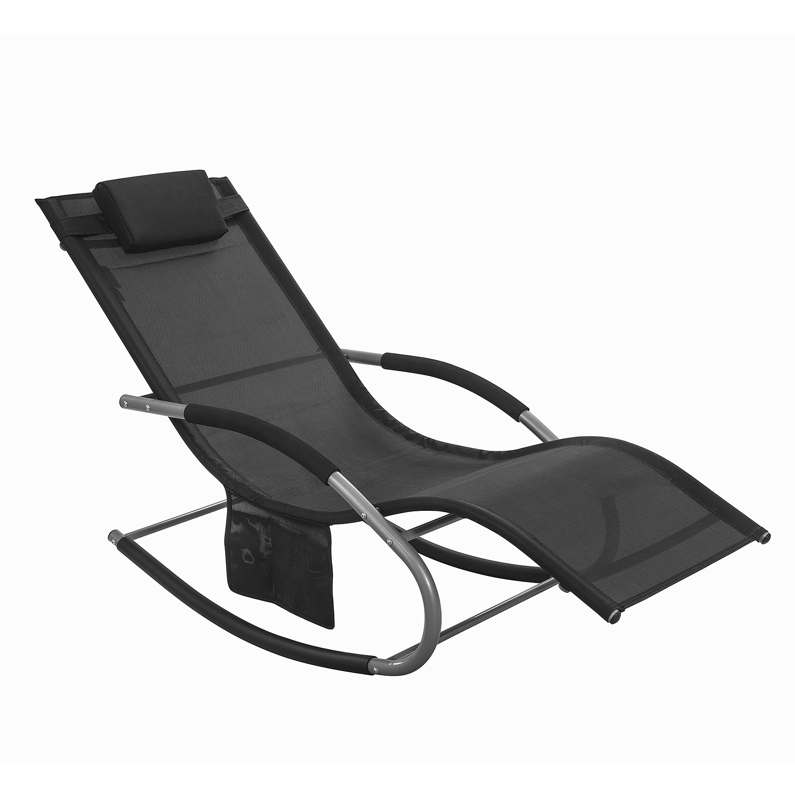 SoBuy Liggestol, Gyngestol, mobil stol OGS28-SCH