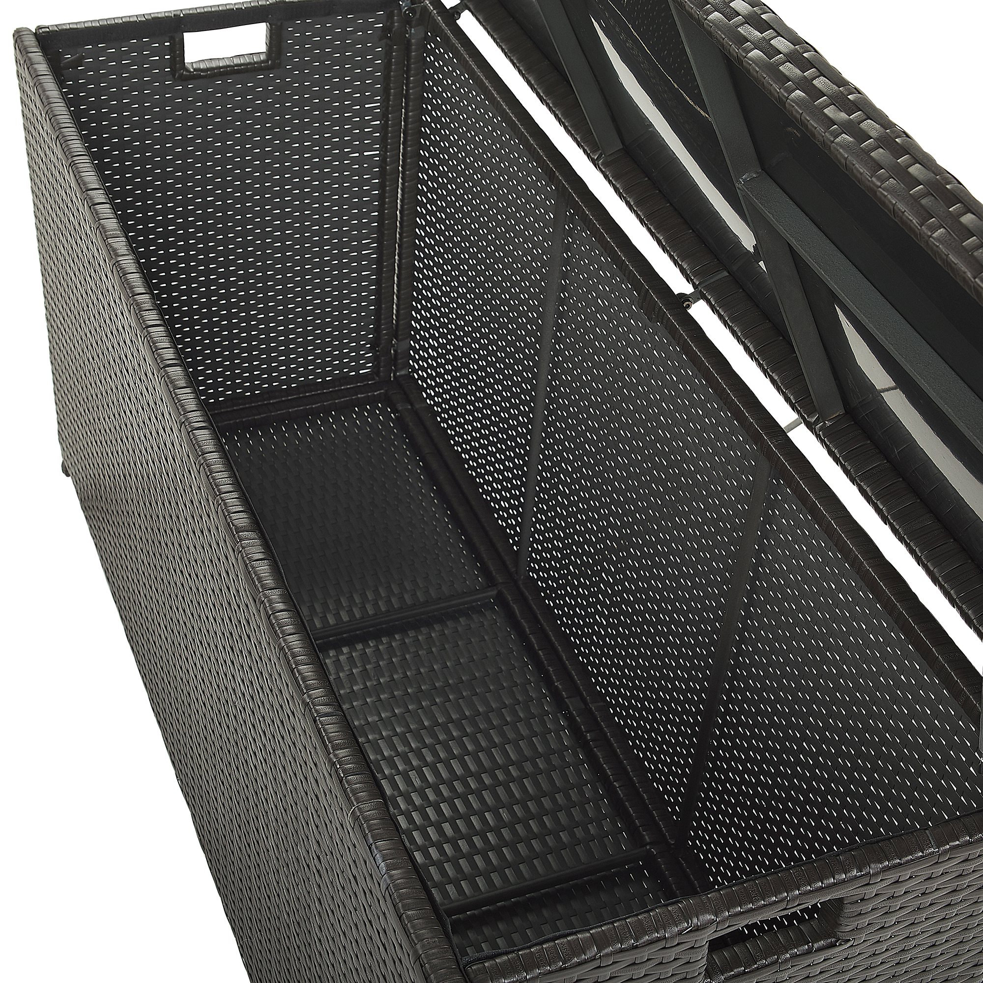 Opbevaringsboks MODENA 126 cm 46 cm PE-rattan Brun