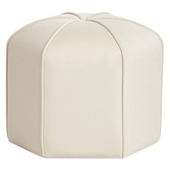 Puf WISHEK Velour Lys Beige