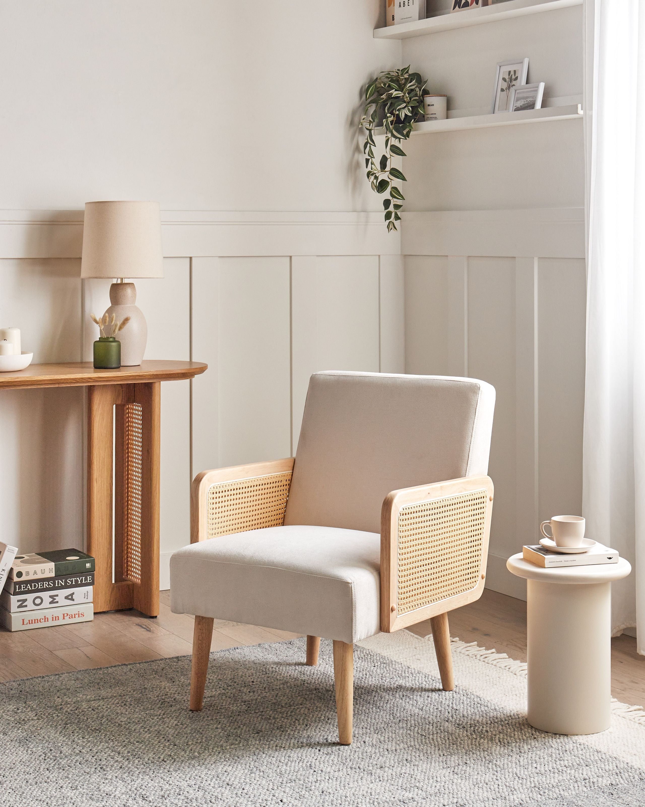 Lænestol HOJBY Lys Beige