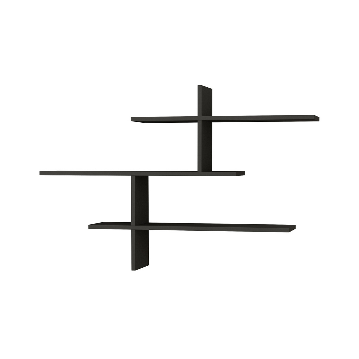 Norda Design Moderne væghylde, 123 x 80.5 x 22 cm | 100% melaminbelagt, 18 mm tyk | stilfuld opbevaringsløsning