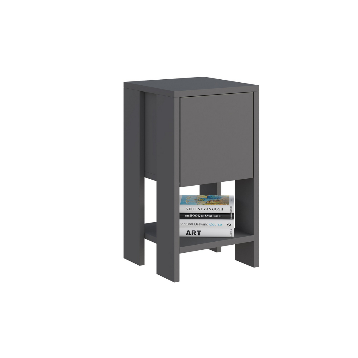 Norda Design Moderne natbord, 30x55x30 cm | 100% melaminbelagt, 18 mm tyk | stilfuldt og funktionelt