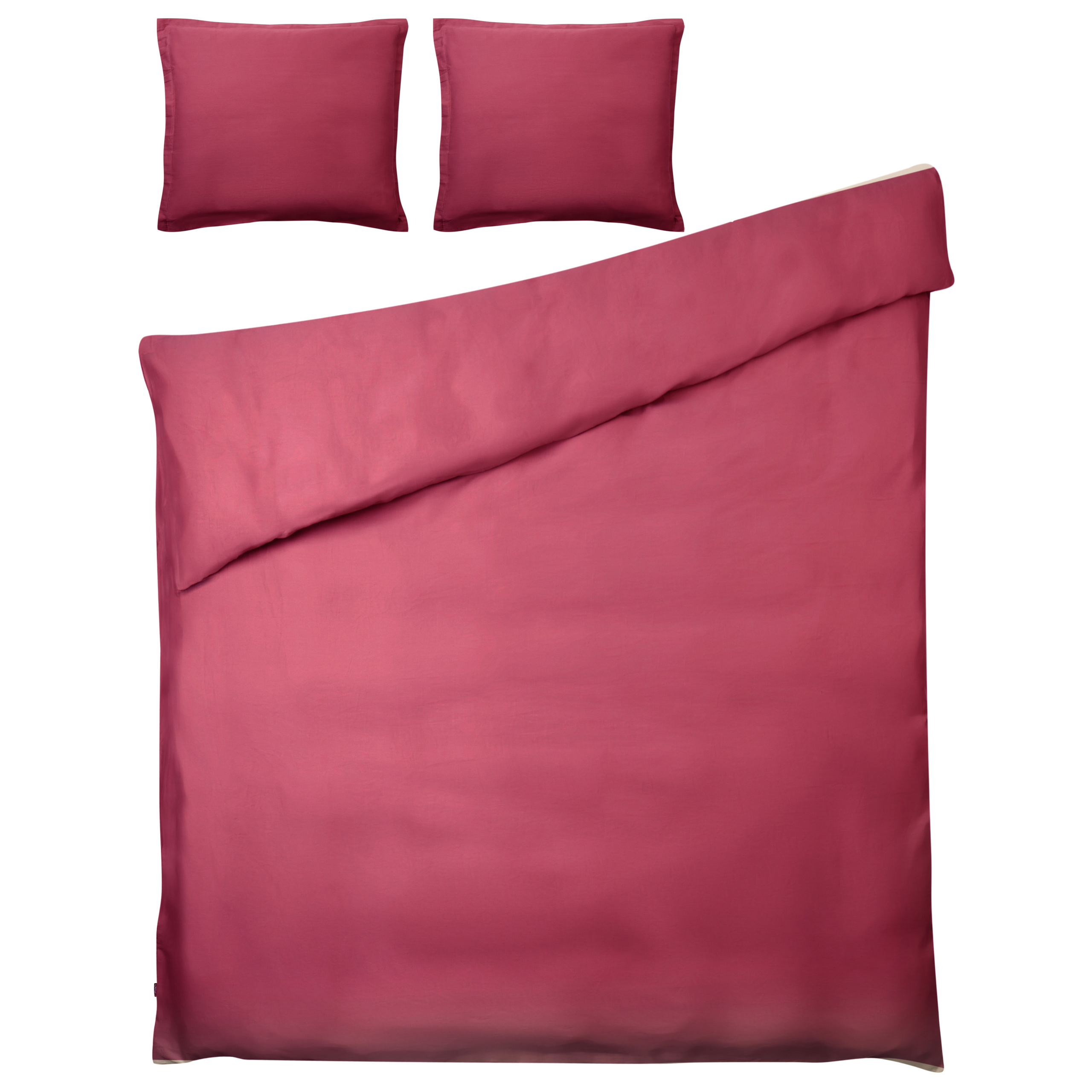 Sengetøj PARKROSE 150 x 200 cm Bomulds-satin Bordeaux