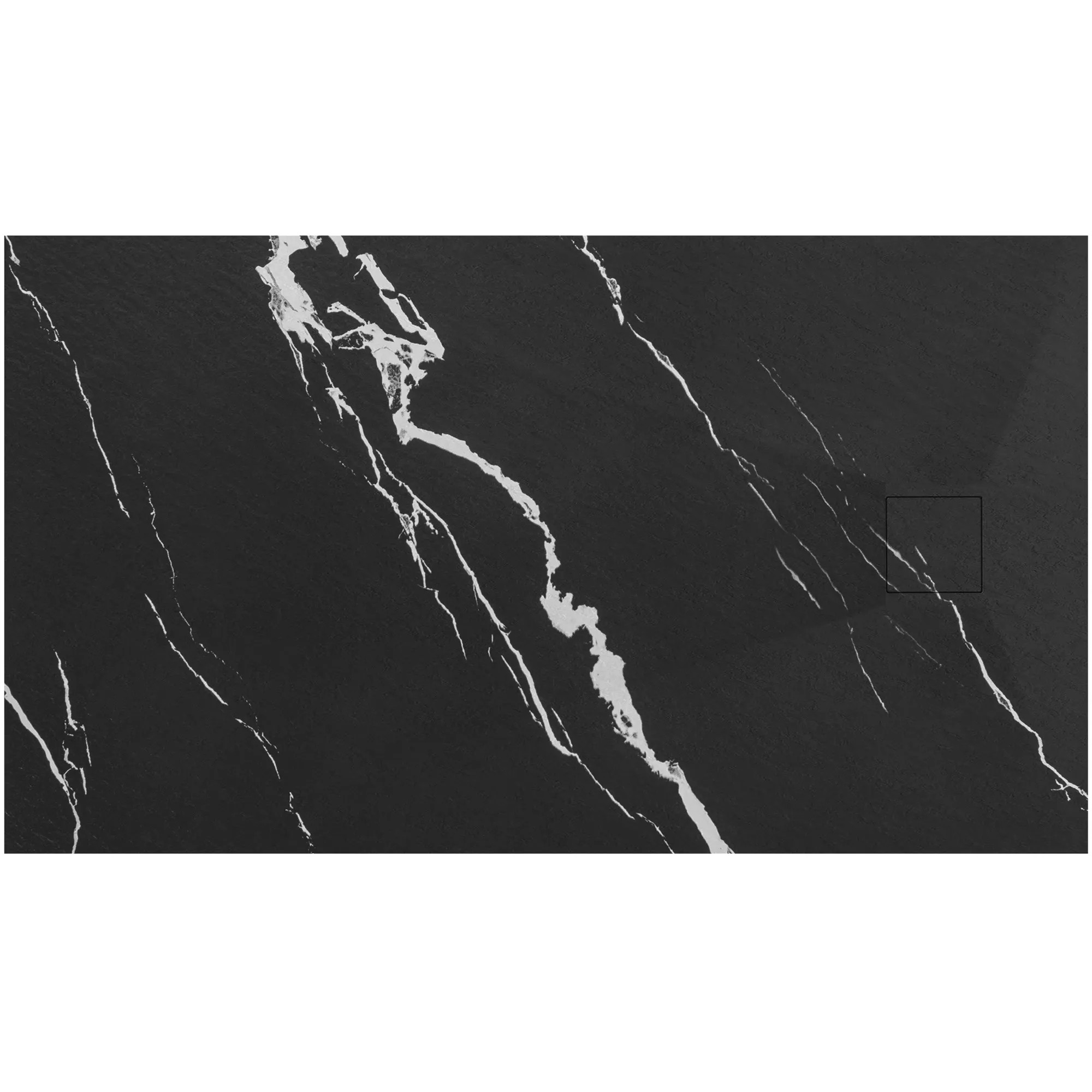 REA brusekar MAGNUM CARRARA 90x120 Sort, 120x90x2,5cm