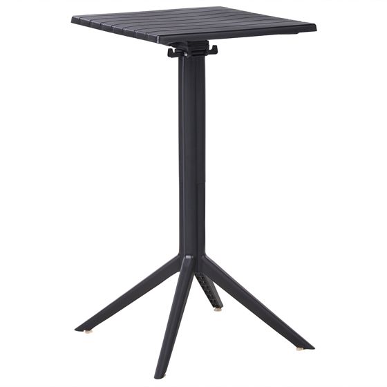 Barbord til have LEMNOS 60 cm 60 cm Sort