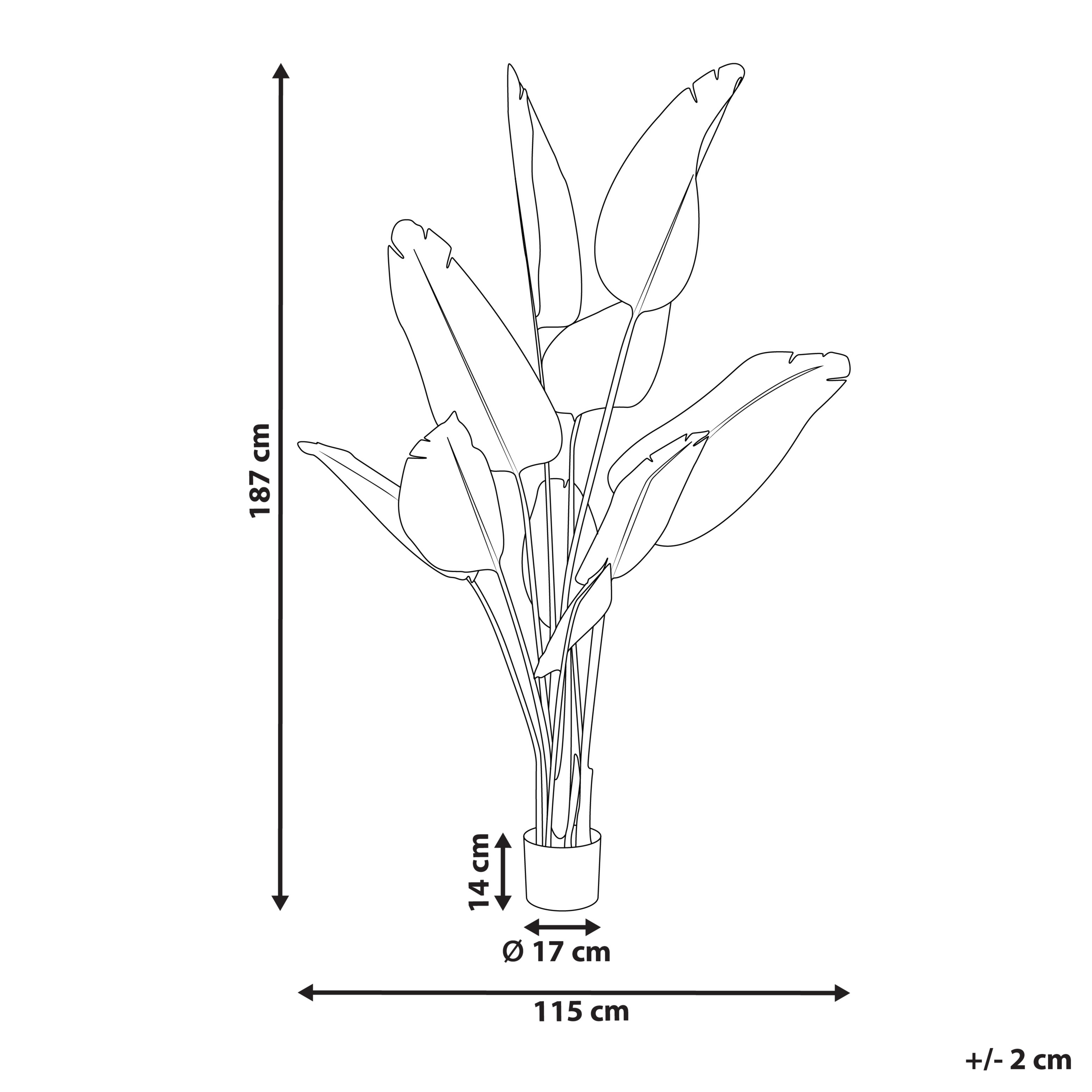 Kunstig plante BANANA TREE 187 cm Grøn