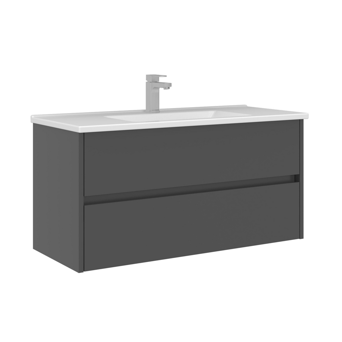 Norda Design Badeværelsesskab med håndvask Arno 100 Skuffe 45 x 100 x 52 cm