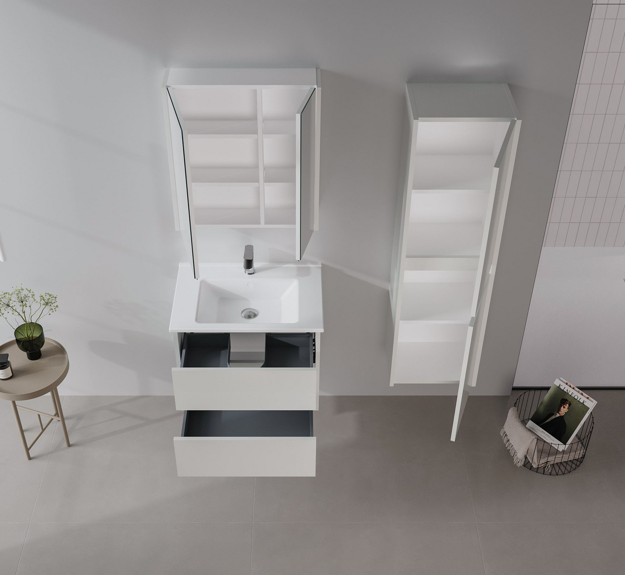 Norda Design Badeværelsesskab Arno 40 27 x 40 x 138 cm