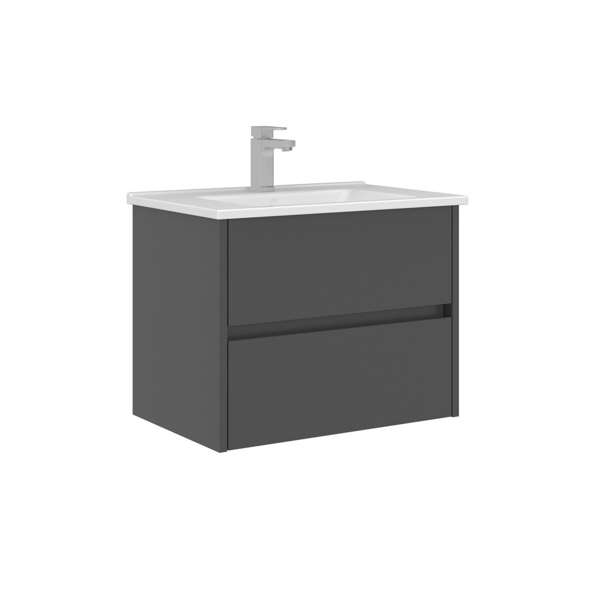 Norda Design Badeværelsesskab med håndvask Arno 65 Skuffe 45 x 65 x 52 cm