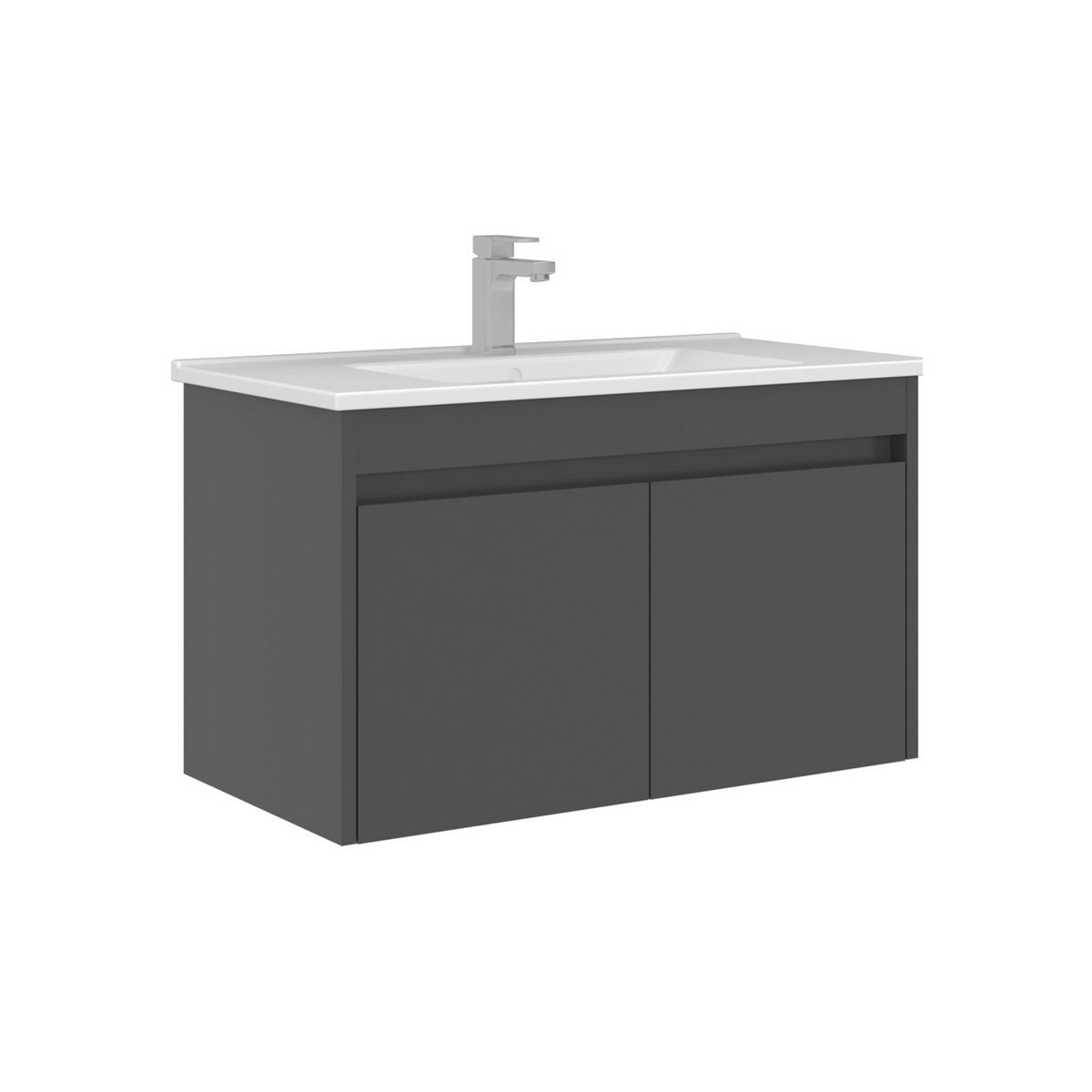 Norda Design Badeværelsesskab med håndvask Arno 85 Dør 45 x 85 x 52 cm