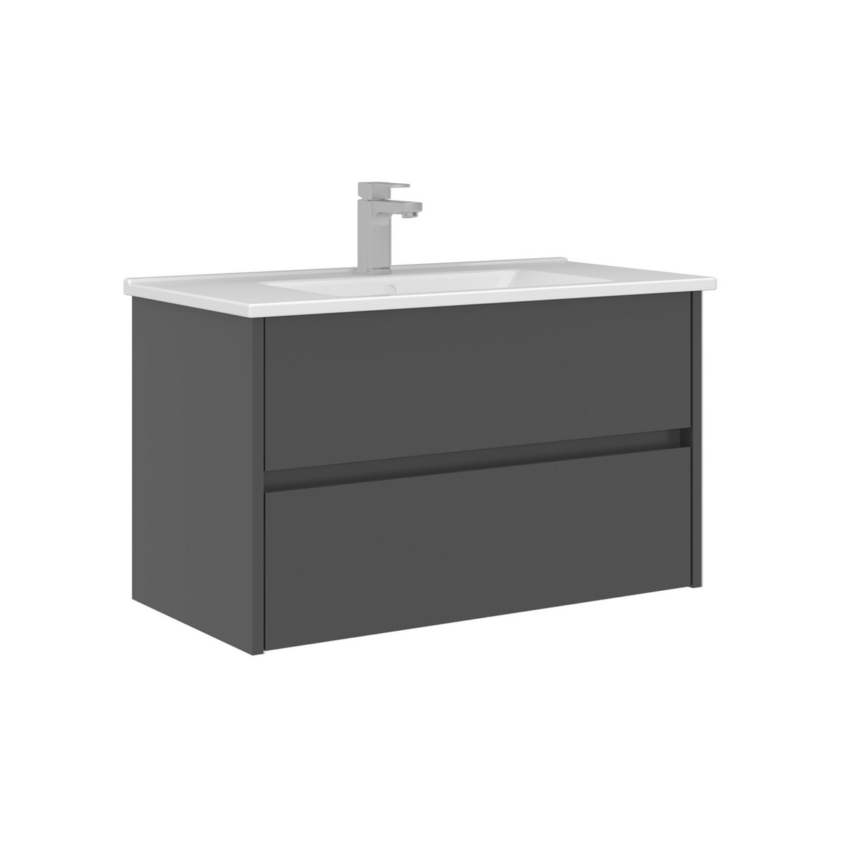Norda Design Badeværelsesskab med håndvask Arno 85 Skuffe 45 x 85 x 52 cm