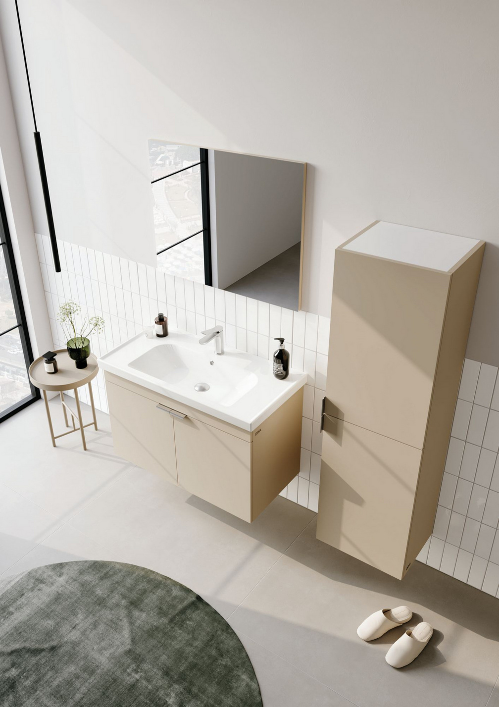 Norda Design Badeværelsesskab med håndvask Desna 80 45 x 80 x 58 cm