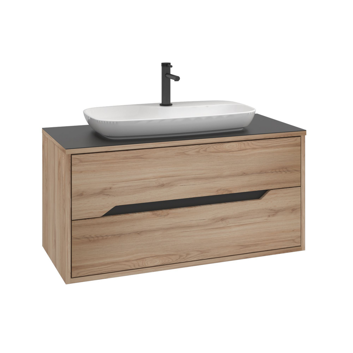 Norda Design Badeværelsesskab med håndvask Galia 100 v2 50 x 100 x 50 cm