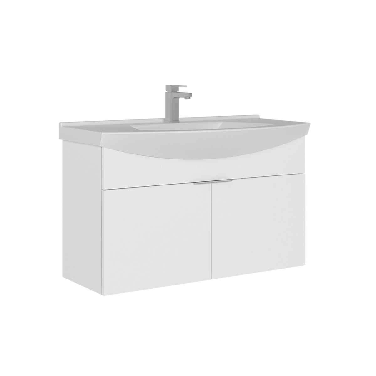 Norda Design Badeværelsesskab med håndvask Purus 100 50 x 100 x 58 cm