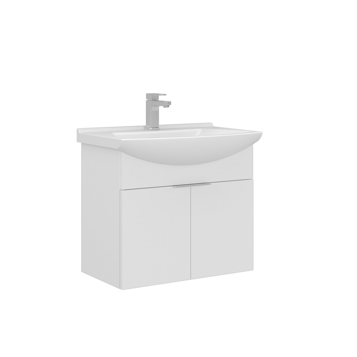 Norda Design Badeværelsesskab med håndvask Purus 65 50 x 65 x 58 cm
