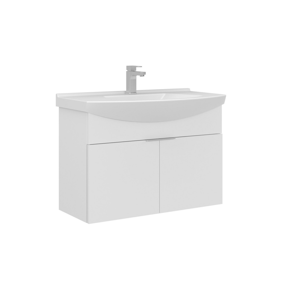 Norda Design Badeværelsesskab med håndvask Purus 80 50 x 80 x 58 cm