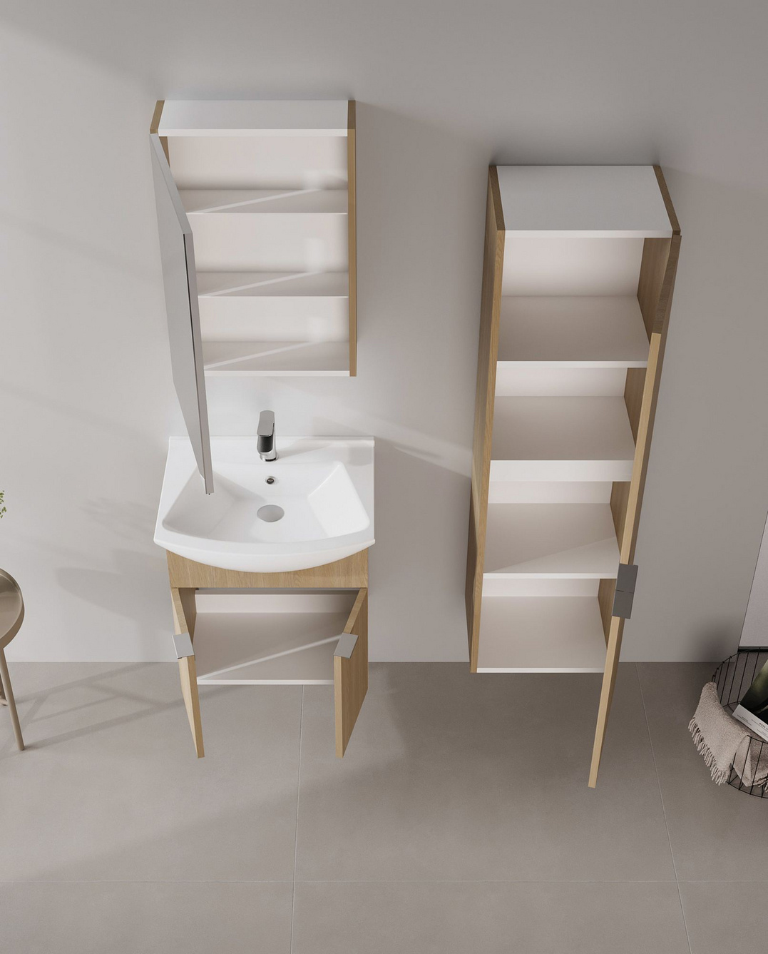 Norda Design Badeværelsesskab Purus Desna 40 32 x 40 x 138 cm