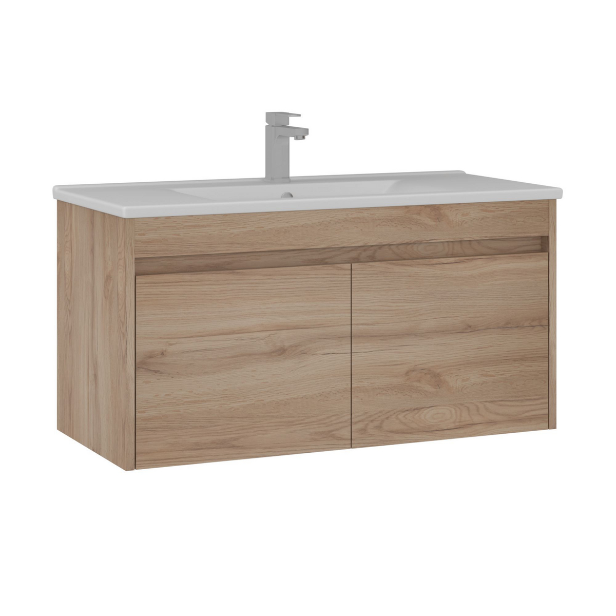 Norda Design Badeværelsesskab med håndvask Side 100 v3 Dør 45 x 100 x 52 cm