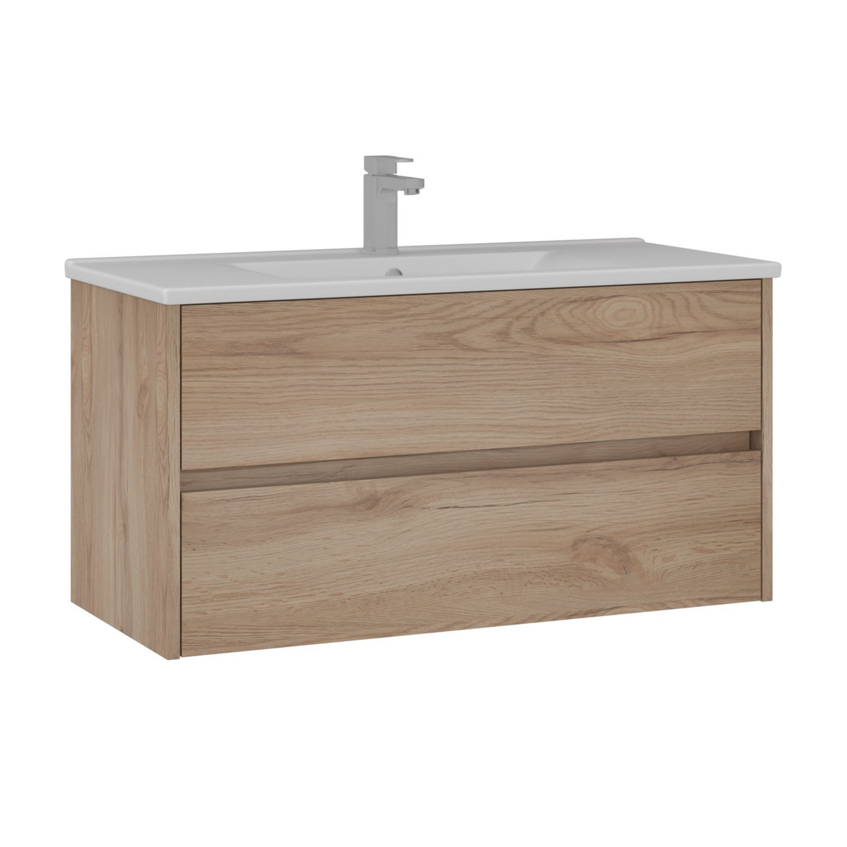Norda Design Badeværelsesskab med håndvask Side 100 v3 Skuffe 45 x 100 x 52 cm