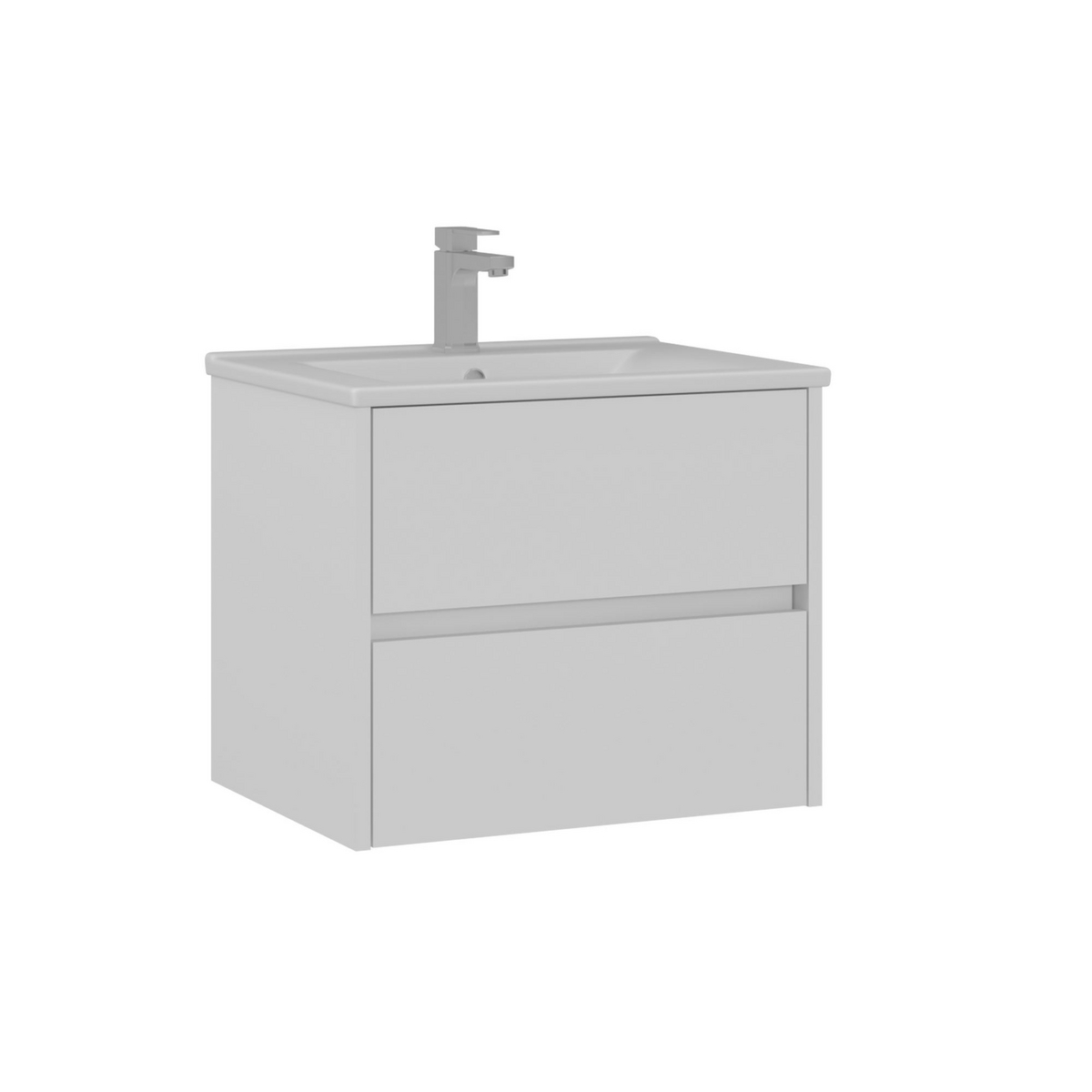 Norda Design Badeværelsesskab med håndvask Side 65 v2 Skuffe 45 x 65 x 52 cm