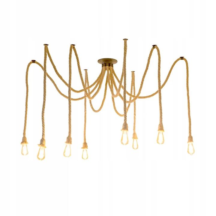 TOOLIGHT hængende loftlampe APP681-8CP Sort 150x20x150cm