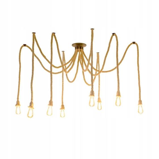 TOOLIGHT hængende loftlampe APP681-8CP Sort 150x20x150cm