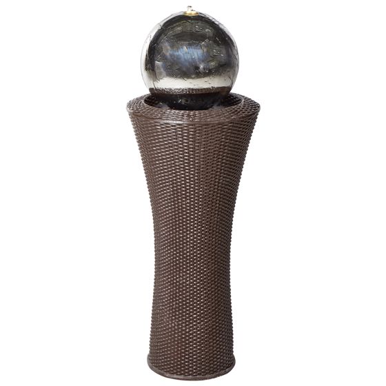 Havefontæne LED ZENYATTA Brun