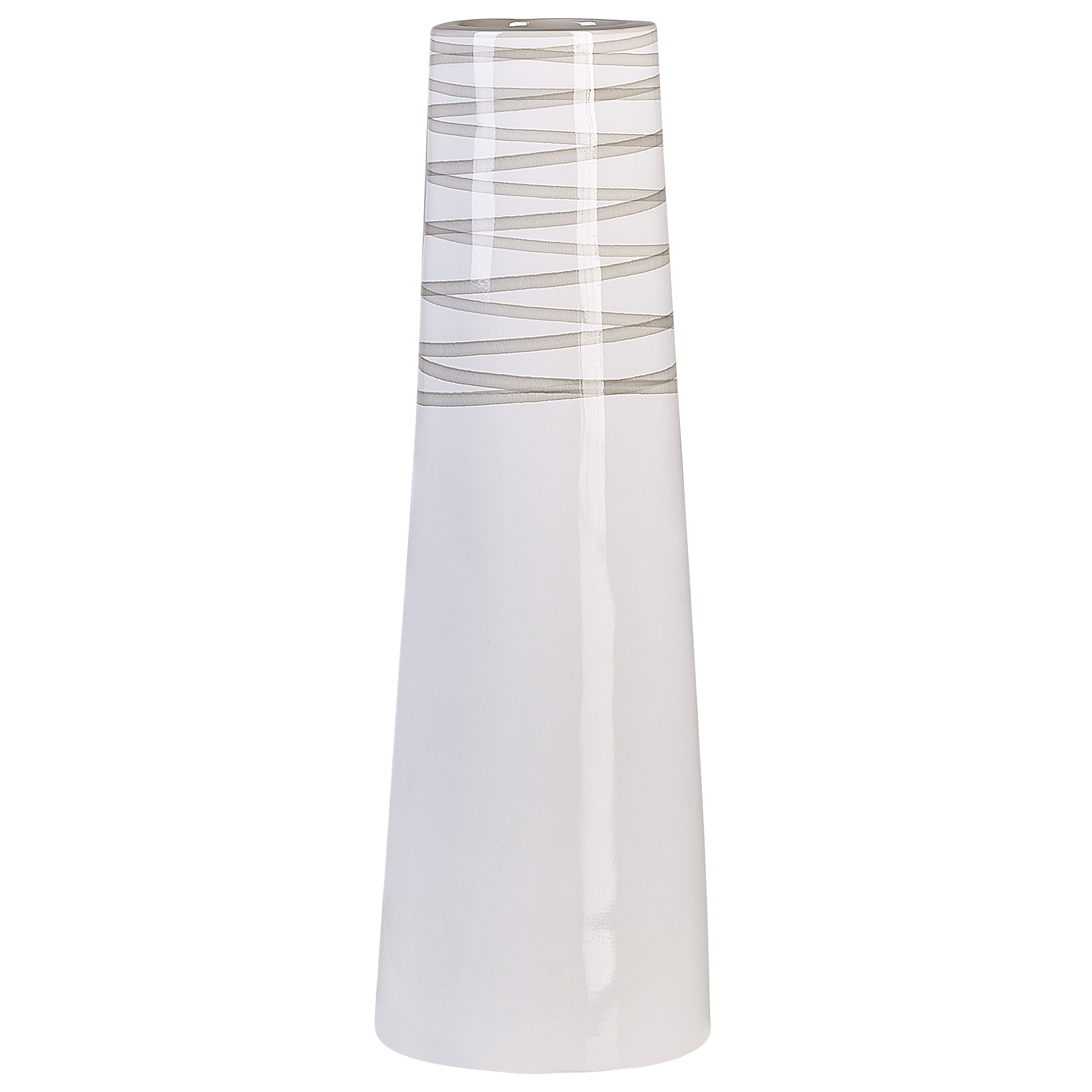 Dekovase TARRAGONA 57 cm Keramik Hvid