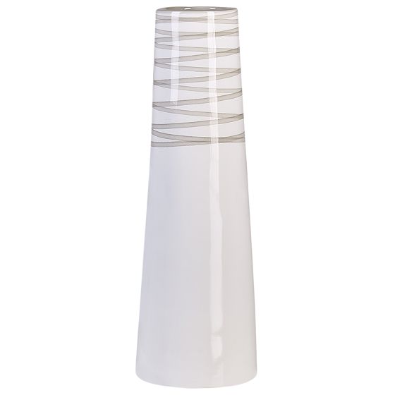 Dekovase TARRAGONA 57 cm Keramik Hvid