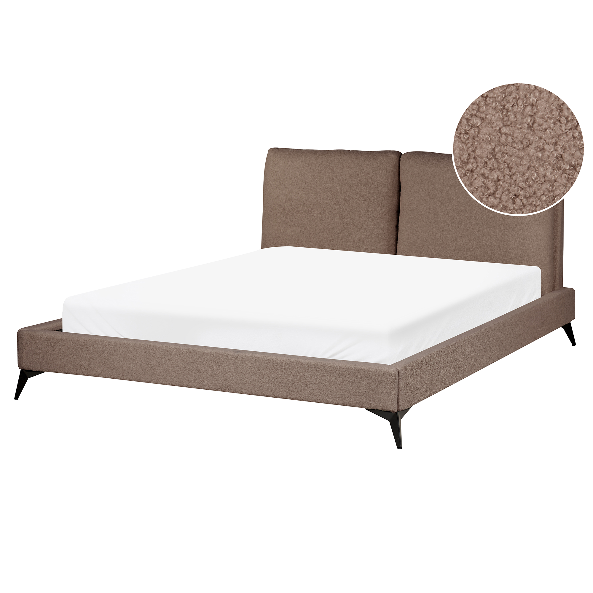 Seng Boucle MELLE 160 x 200 cm Brun