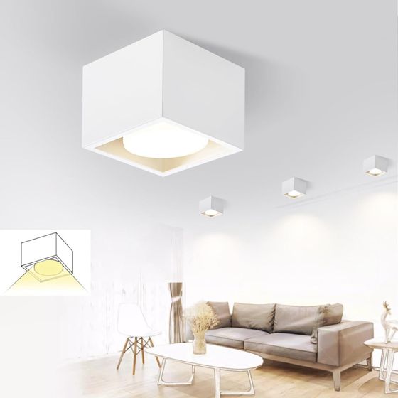 NETTLIFE 1-flammet loftspotlight, moderne loftspotlight - GX53, drejelig til stuen. Produktet inkluderer ikke pære.