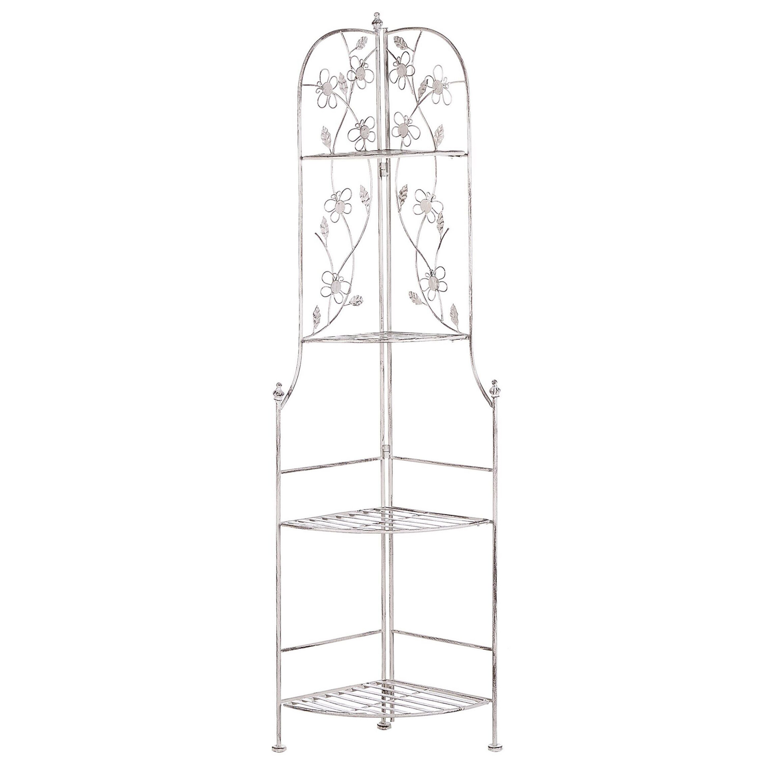 Hjørnereol BIELLA 35 cm 158 cm Metal Hvid