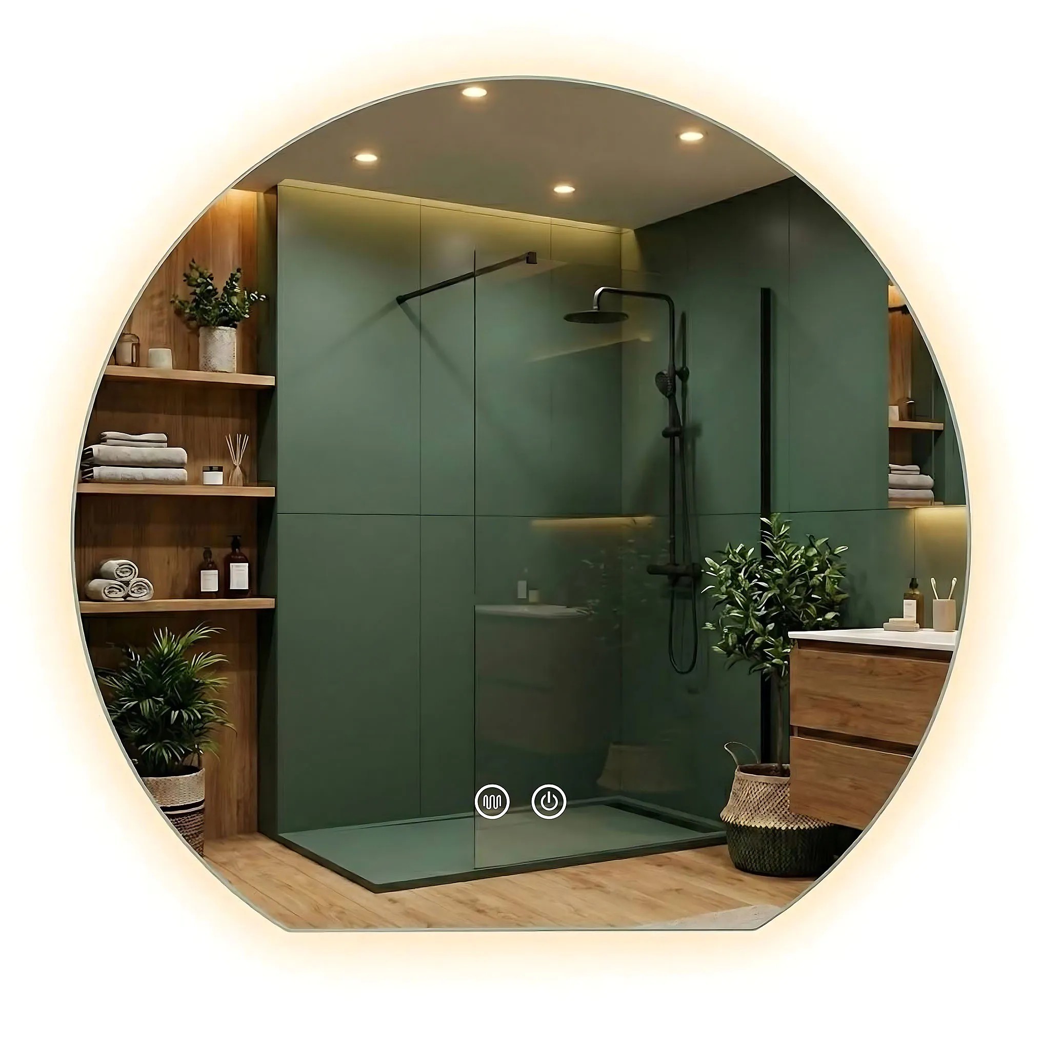 REA spejl FABIO 70 LED Gennemsigtig 2,5x70x60cm